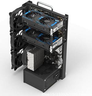 ALAMENGDA Open Computer Case,Two-way Server ATX Motherboard Tray Test Stand, Test bench,  ATX MID Tower-Max