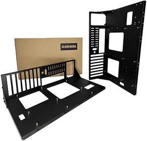 ALAMENGDA Open Computer Case,Two-way Server ATX Motherboard Tray Test Stand, Test bench, ATX Mid Tower Mid Tower-2Pack