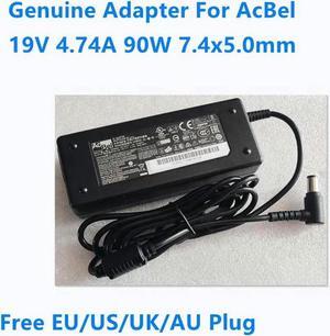 19V 4.74A 90W 7.4x5.0mm ADB002 AC Adapter For AcBel Laptop Power Supply Charger