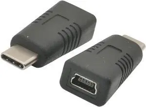 1PCS USB C Adapter Type C Male to Mini USB Female Adaptor