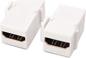gold-plated hdmi keystone jack insert (2-pack)