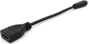Micro HDMI to HDMI female adapter HD cable