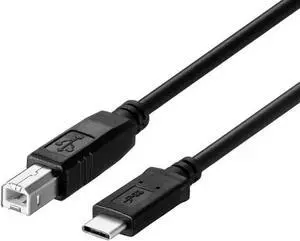 USB C to USB B Printer Cable, USB 2.0 Type C to Type B Male to Male Cable, Compatible with MacBo