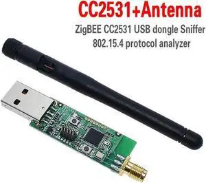 Packet protocol analysis module, USB interface dongle, packet capture module,wireless CC2531 CC2540(CC2531 Antenna)