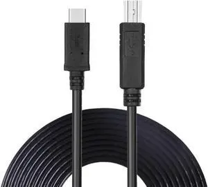 USB C to USB B Printer Cable, USB 2.0 Type C to Type B Male to Male Cable, Compatible with MacBo
