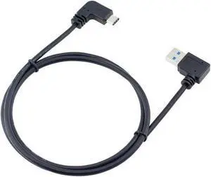 USB3.0 Type-C AM90 data line Type-C side bend model -3.28ft.