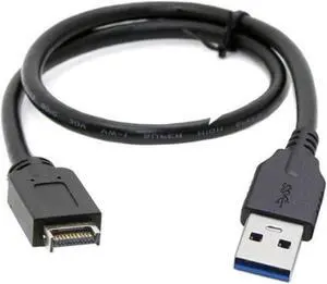 USB 3.1 Front Panel Header to USB 3.0 Type-A Male Extension Data Cable 50cm