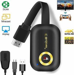 4K WIFI 1080P Wireless Display TV Dongle Adapter HDMI Receiver Airplay Miracast