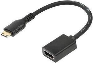 Mini HDMI to HDMI Adapter Mini HDMI to HDMI Cable 4K×2K for DSLR CameraLaptop Camcorder Tablet and Graphics Video Card
