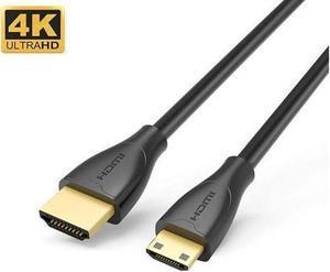 Mini HDMI to HDMI Cable, 4K HDMI to mini HDMI 2.0 Bidirectional High Speed Adapter, for Graphics Card,HDTV,Tablet,Camera,S.ony HDR-XR50,6ft