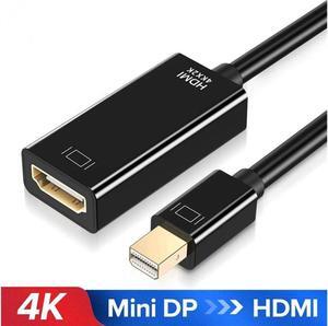 Mini DisplayPort to HDMI, 4K Mini DP(Thunderbolt) to HDMI Converter Gold-Plated Cord Compatible for MacBook Pro, MacBook Air, Mac Mini, Microsoft Surface Pro 3/4, etc