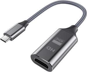 USB C to HDMI Adapter, USB C Male to HDMI Female Cable HDMI to USB C Converter Compatible for MacBook, iPad Pro, Pixelbook, XPS, Galaxy, and More