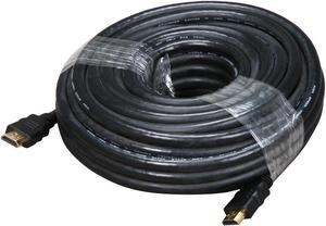 50 ft Black HDMI male to HDMI male High Speed HDMI Male to Male Cable with Ethernet Male to Male