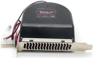 New original FOX-2 system chassis fan PCI bit turbine exhaust fan cooling auxiliary graphics chassis ventilation the exhaust fan installed on the PCI position of the cabinet 110mm case cooler