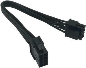 (2-Pack) Motherboard ATX CPU 8 Pin (4+4) Male to Female Extension Cable for Power Supply PSUs 9.5-inch (30cm) adapter