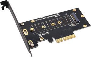M.2 NVME SSD to PCIe x4 Card Converter,2230,2242,2260,2280 NVM Express PCI-e Adapter request x4,x8,x16 Slot w/PCI Cover Mounting Bracket