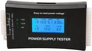 New Digital LCD PC Computer Power Supply Tester 20/24 Pin 4 PSU ATX SATA HDD Testers