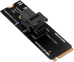 M-Key NVMe M.2 to SFF-8643 Adapter Expansion Card, MiniSAS to NVMe PCIe 4.0 Card for U.2 (SFF-8639) NVMe SSD - Support Intel 750 SSD