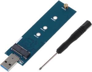 M.2 to USB Adapter B Key M.2 SSD Adapter USB 3.0 to 2280 M2 NGFF SSD Drive Adapter Converter SSD Reader Card