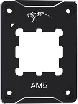 CPU Contact Frame Anti-Bending Buckle for AMD AM5 Aluminum Corrector Bracket Holder,AM5 Full-fit Fixed Non-Marking Mounter Fixing Frame, CPU Cooler Standard for X670 B650,Black