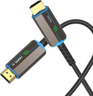 8K Fiber Optic HDMI Cable 30ft, Fiber HDMI 2.1 Cable Supports 8K@60Hz, 4K@120Hz, 48Gbps, eARC, HDR10, 4:4:4 Compatible with Apple TV / PS5 / RTX 3090/3080 and More 30 ft.