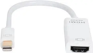 Thunderbolt Mini DisplayPort 1.2 to HDMI-compatible 4K2K Passive Converter - Mini DP / MDP 1.2 to HDMI-compatible Adapter - 3840x2160@30Hz - White