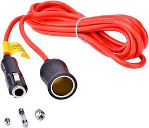 Car 12V Cigarette Lighter Extension Cable Extension Cable Cable Car DC Power Plug Male and Female Socket Adapter Extension Cable