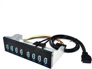 8 Port USB Hub USB3 5.25 USB 3.0 Front Panel Splitters USB 3.0 Hub for USB3.0 HUB Splitter Hubs for Computer