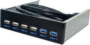 2 Ports USB 3.0+ 4 Ports USB 3.0 5.25" Internal CD-ROM Bay Front Panel 6 Ports USB Hub,Motherboard USB 20 pin to 2 x USB 3.0, 10 pin to 4 x USB 2.0 Splitter Adapter Cable w/ 5.25 inch
