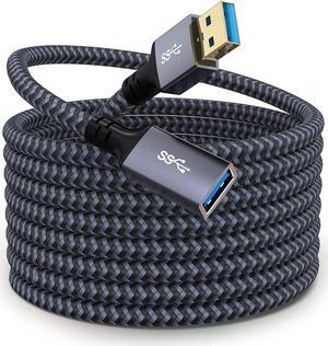 USB 3.0 Extension Cable 20 FT Long Nylon Braided USB Male to Female Cable Heavy Duty USB Extender