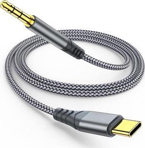 USB C to 3.5mm Audio Aux Jack Cable Type C to Male Adapter Dongle Stereo Extension Audio Cord for Car Headphone Speakers Compatible with i-Phone 15 Pro Max 15 Plus Galaxy S23 S22 S21 S20