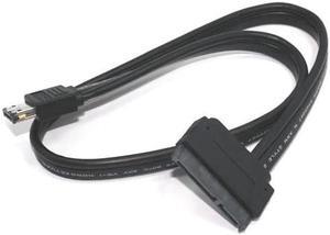 100cm Power eSATA (esata+usb) 12V+5V to 2.5 SATA 22pin cable,power supply cable