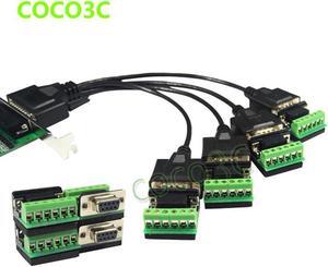 PCI express 4 ports Serial RS422 RS485 card PCI-e to Multi RS-422 RS-485 adapter PCIe Industrial I/O Card + low profile bracket