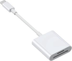 USB C to SD Card Reader, SD/MicroSD to USB C Card Reader Adapter [Thunderbolt 3] Compatible with iPad Pro 2020/2019, MacBook Pro 2019, MacBook Air 2020, Galaxy S10/S9, Surface Book 2 and More