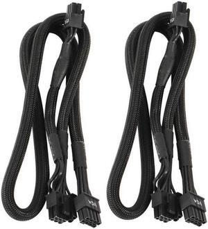 2Pack 8 PIN TO Dual 8 Pin 6 PIN PCIE VGA Power Supply Cable for EVG-A Supernova G2 G3 G5 P2 T2 GS G+ 650 750 850 1000