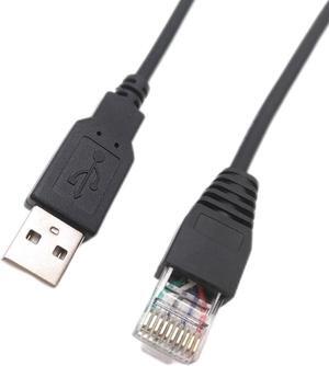 USB Console Cable Replacement AP9827 for APC Smart UPS 940-0127B 940-127C 940-0127E Cable, USB to RJ50 Control Cable with FTDI Chip Built-in