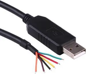 FTDI TTL-232R-3V3-WE USB to TTL UART Converter Adapter Serial Cable,3.3V,6 Way, Wire End