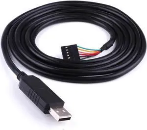 FTDI TTL-232R-3V3 USB to TTL UART Adapter Converter Serial Cable,3.3V,6 Way, USB to TTL UART Debug Cable