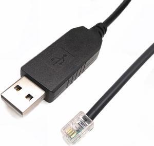 USB to RJ9 4P4C RS232 Serial Cable for Motor Servotronix C7 Servo CDHD 006 008 4D5,6ft