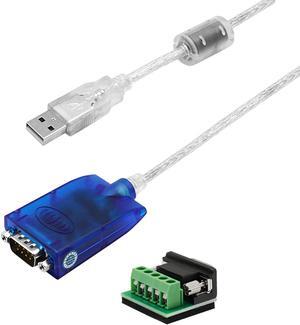 FTDI Chip USB to RS485/RS422 Adapter Converter Serial Cable, USB to RS485 RS422 Adapter Supports Windows Linux Mac OS Android