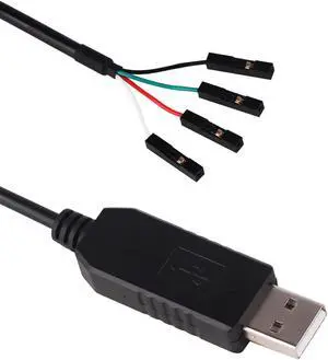 FTDI TTL-232R-RPI 3V3 USB to TTL UART Converter Adapter Serial Cable for Raspberry Pi Module, 4 Way, 3.3V