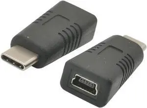 1PCS USB C Adapter Type C Male to Mini USB Female Adaptor