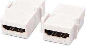 (2-pack) gold-plated hdmi keystone jack insert