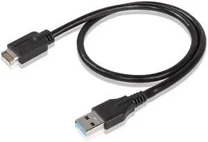 USB 3.1 Type E to USB 3.0 A Extension Cable, USB 3.1 Front Panel Type E to USB A 3.0 Conversion Cable, Type E 3.1 Male Extension Cable for Computer 0.5M (USB to Type-E)