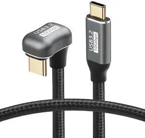 USB-C to C Cable - 100W Opposite U Shape, Fast Charging, Nylon Braided, 0.5M/1.6FT