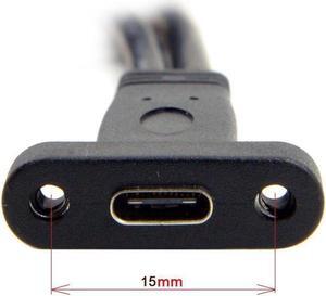 USB 3.1 Type C USB-C Female Single Port to USB 3.0 Motherboard 19pin Header Cable 40cm