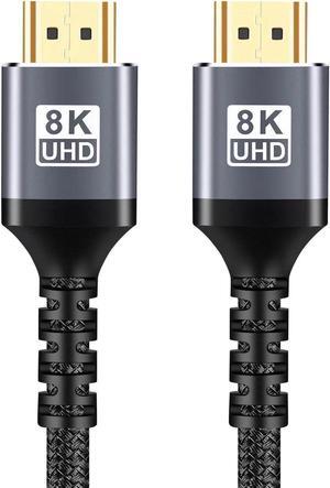8K 48Gbps HDMI 2.1 Cable 3.3 Feet 8K60 4K120 eARC ARC HDCP 2.3 2.2 Ultra High Speed Compatible with Dolby Vision Apple TV Roku Sony LG Samsung PS5 PS4 Xbox Series X RTX 3080