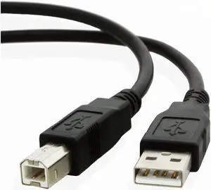3 Pack 6 Ft Black A-Male to B-Male USB 2.0 High Speed Printer Cable for HP DeskJet 3755 All-in-One Printer