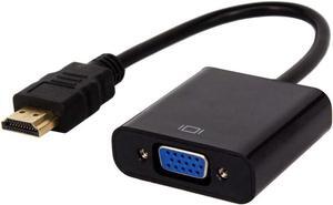 HDMI to VGA Adapter - 1080p - 1920 x 1080 - Black - HDMI Converter - VGA to HDMI Monitor Adapter