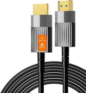 16 Feet HDMI Fiber Optic Cable 4K 60Hz HDMI 2.0b High Speed 18Gbps Dynamic HDR10 HDCP2.2/2.3 eARC Black